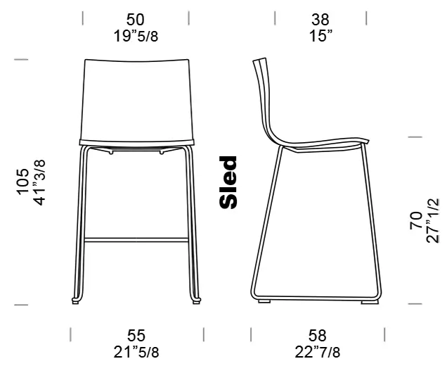Slim Stool Sled