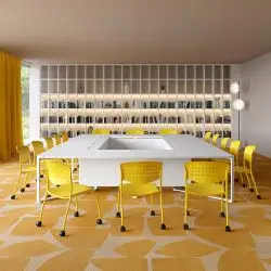 sala-riunioni-sedia-Zip-Moving-colore-giallol