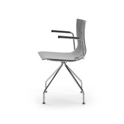 SLIM_swivel-base-ragno-argento-braccioli